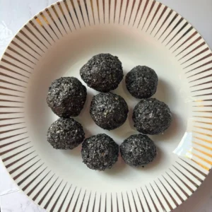 black sesame laddu